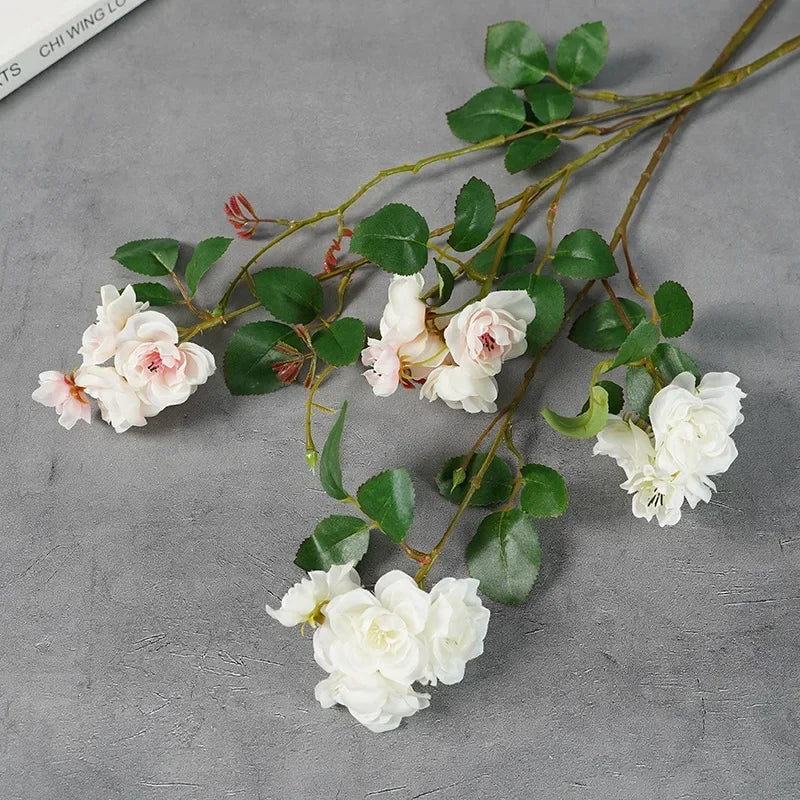 Realistic Artificial Apple Flower Branch