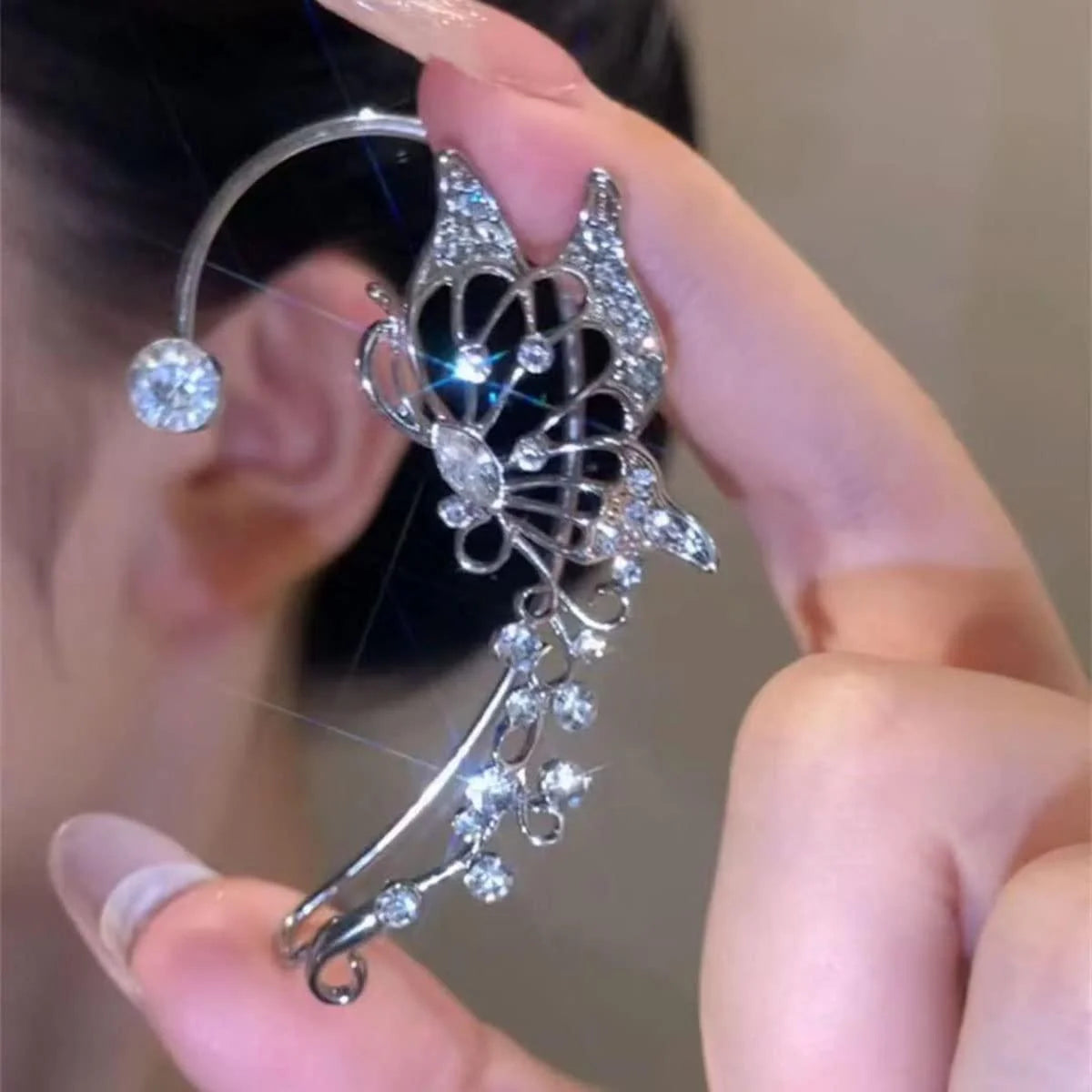 Fairycore Butterfly Ear Cuff