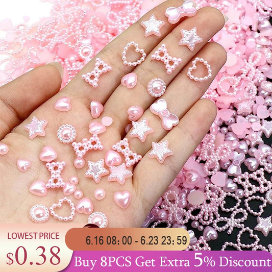 100PCS Mixed Designs 3D Acrylic Nail Art Kits