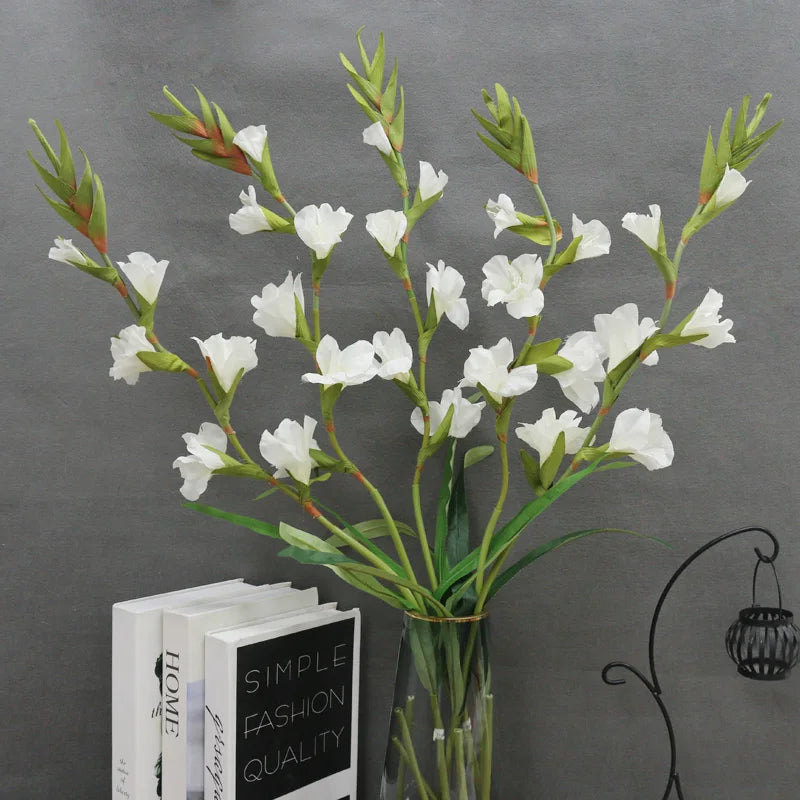 Vibrant 6 Heads Artificial Gladiolus Flower Arrangement