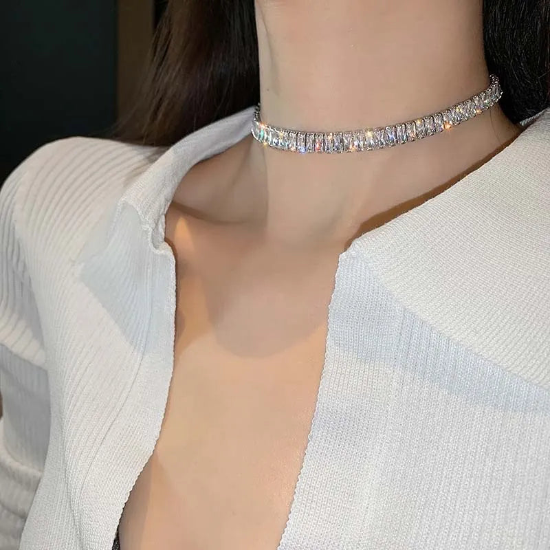 Luxury Zircon Choker Necklaces