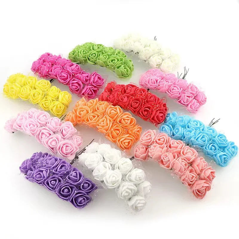 144Pcs Foam Bulk Artificial Flowers