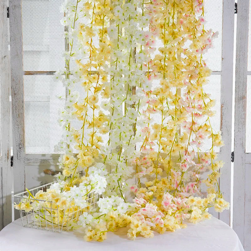 135 Flower Silk Artificial Cherry Blossom Garland