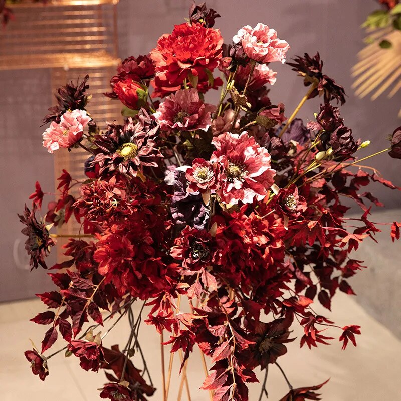 Gorgeous Wine Red Series Flowers