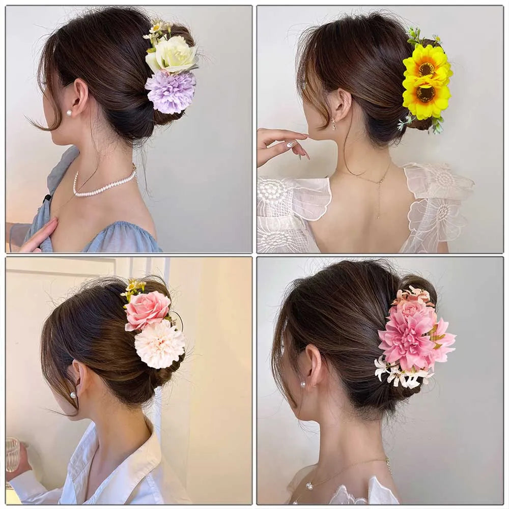 Large Size Flower Hair Clip