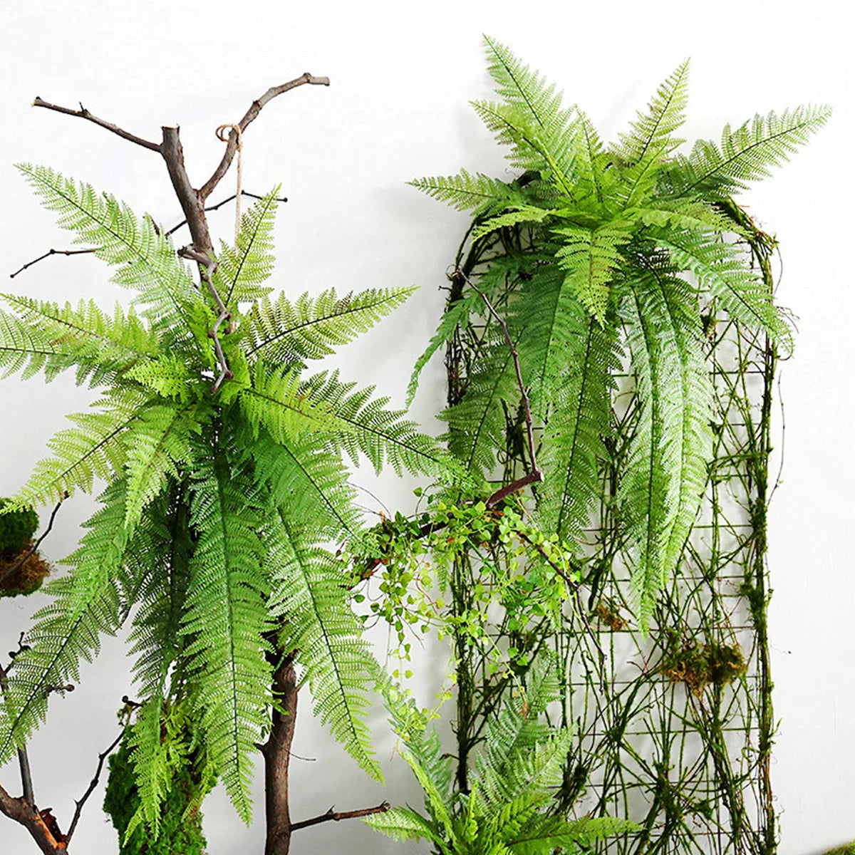 Vibrant Artificial Hanging Fern