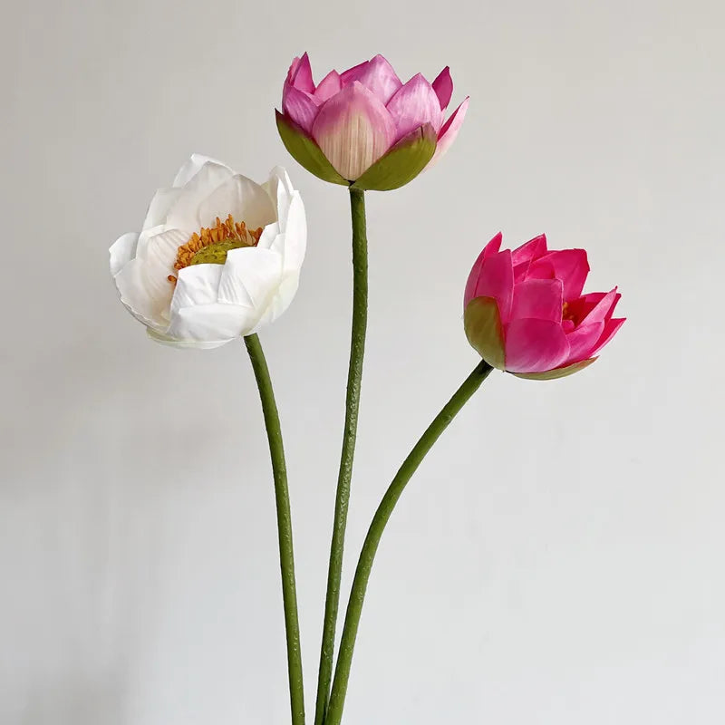 Artificial Small Lotus Flowers & Pods