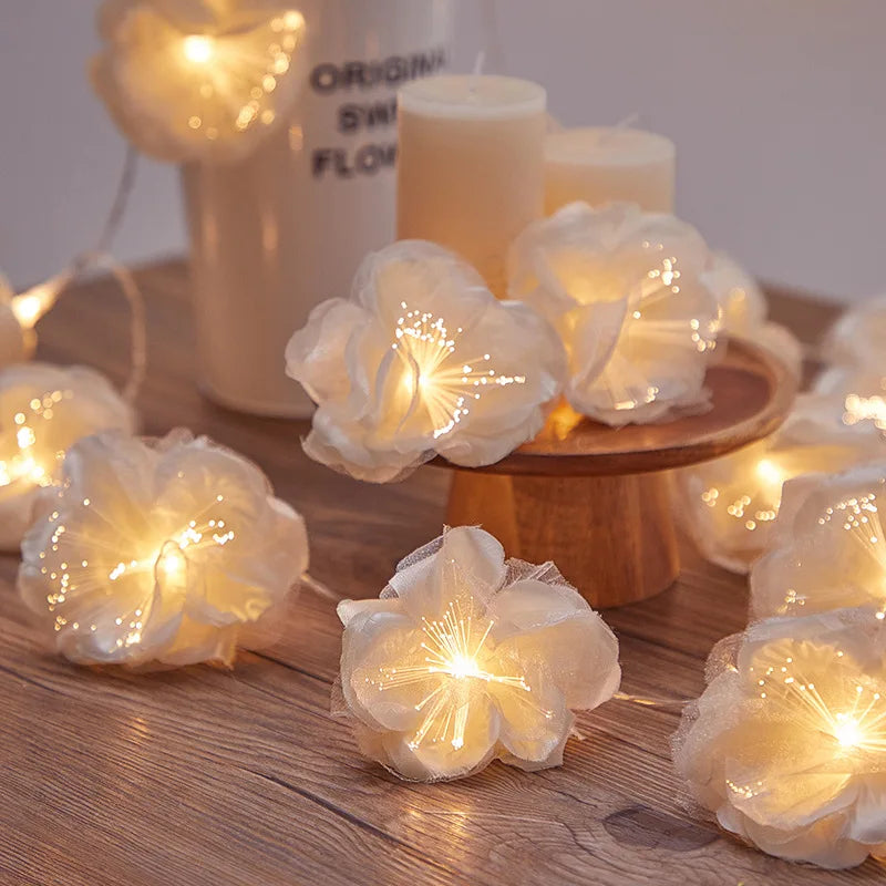 Plumeria LED String Lights