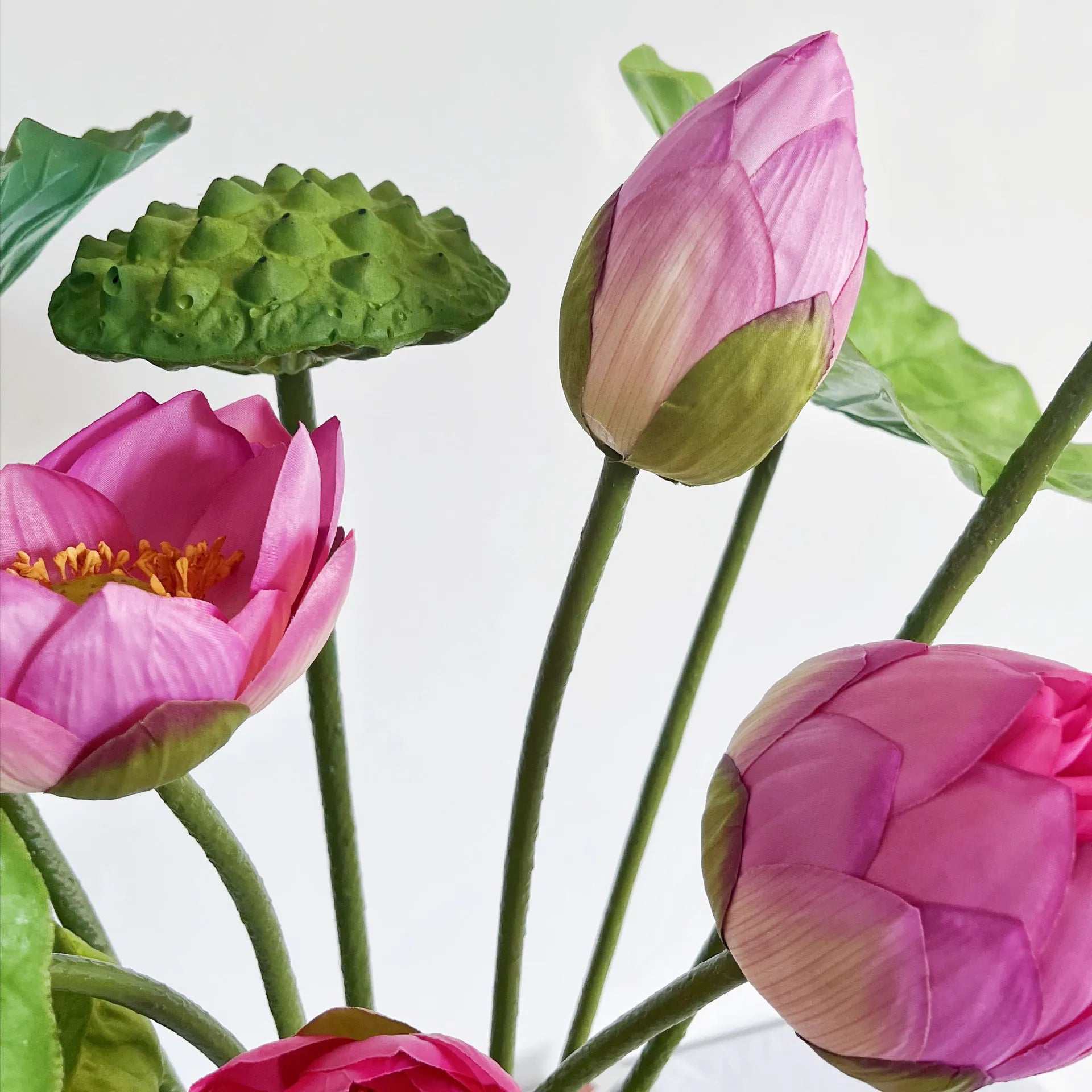 Artificial Small Lotus Flowers & Pods