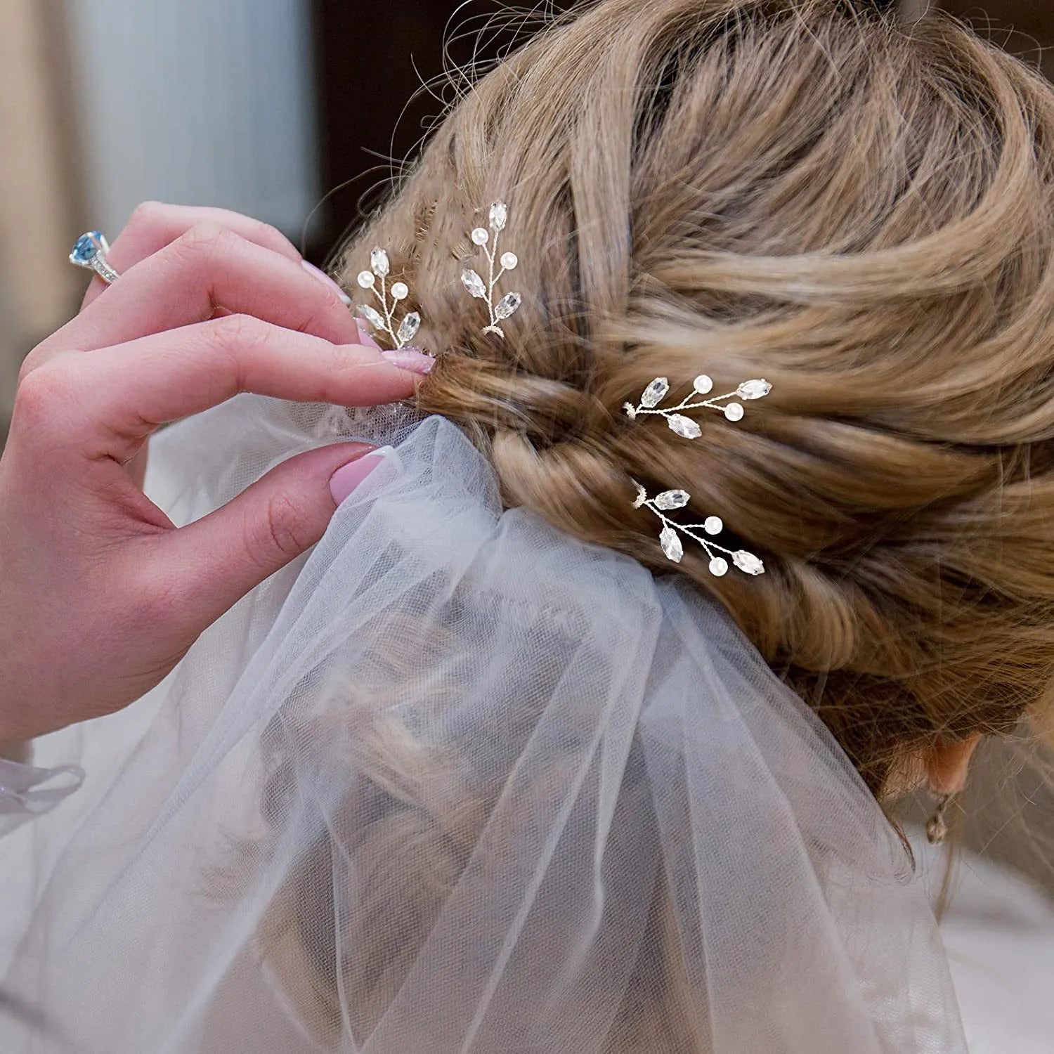 Crystal Bridal Tiara Hairpins