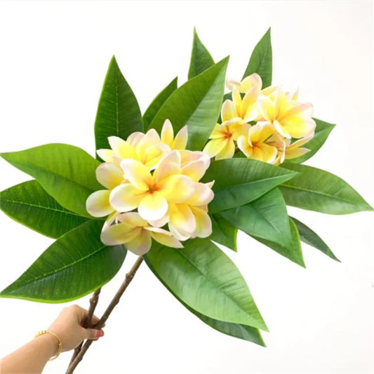 Beautiful Artificial Frangipani Plumeria Branch