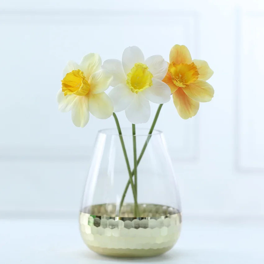 20pcs Artificial Daffodil Flowers