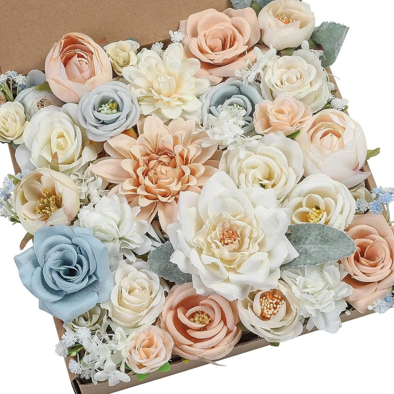 1 Variety Box Artificial Rose Flower Heads