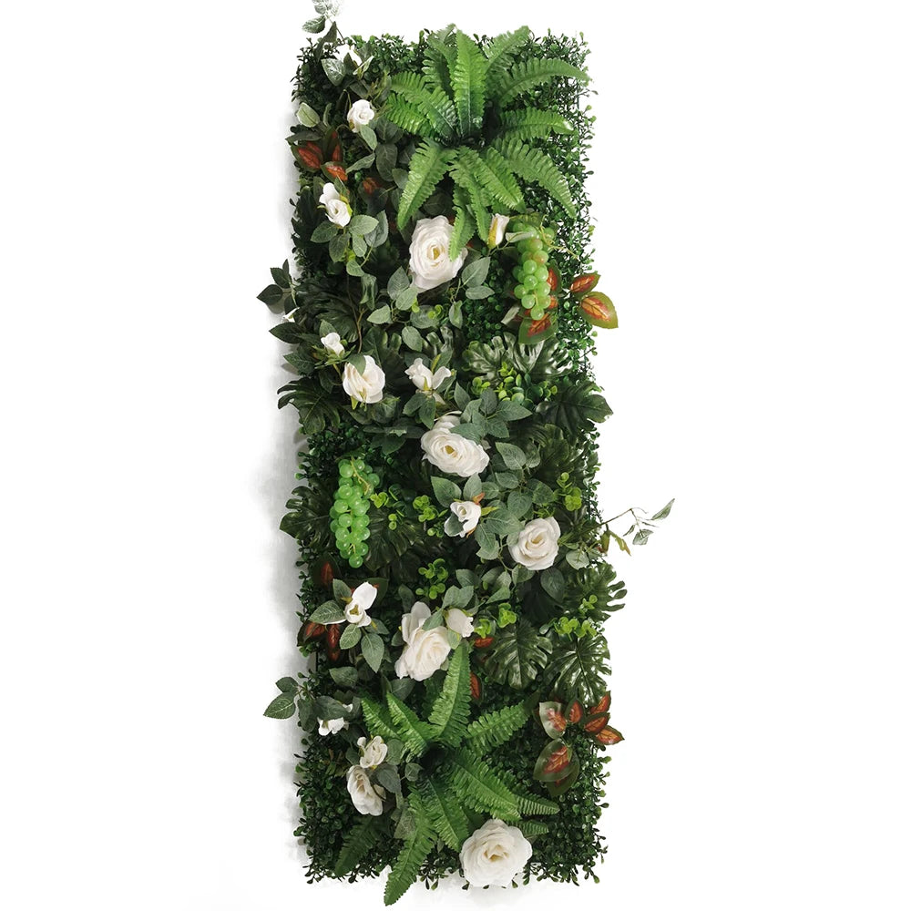 40CM*120CM Tropical Artificial Plant with Flowers Wall Panel