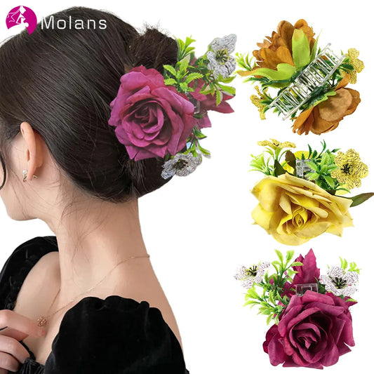 Large Flower Hair Clip