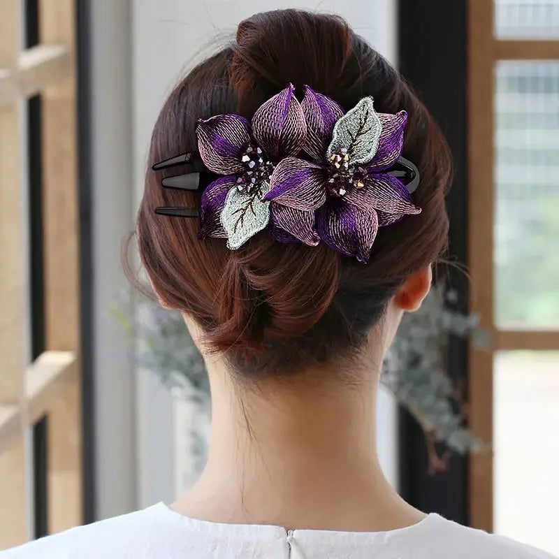 Dark Flower Hairpin