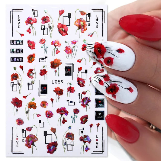 Cute Painted Nail Stickers