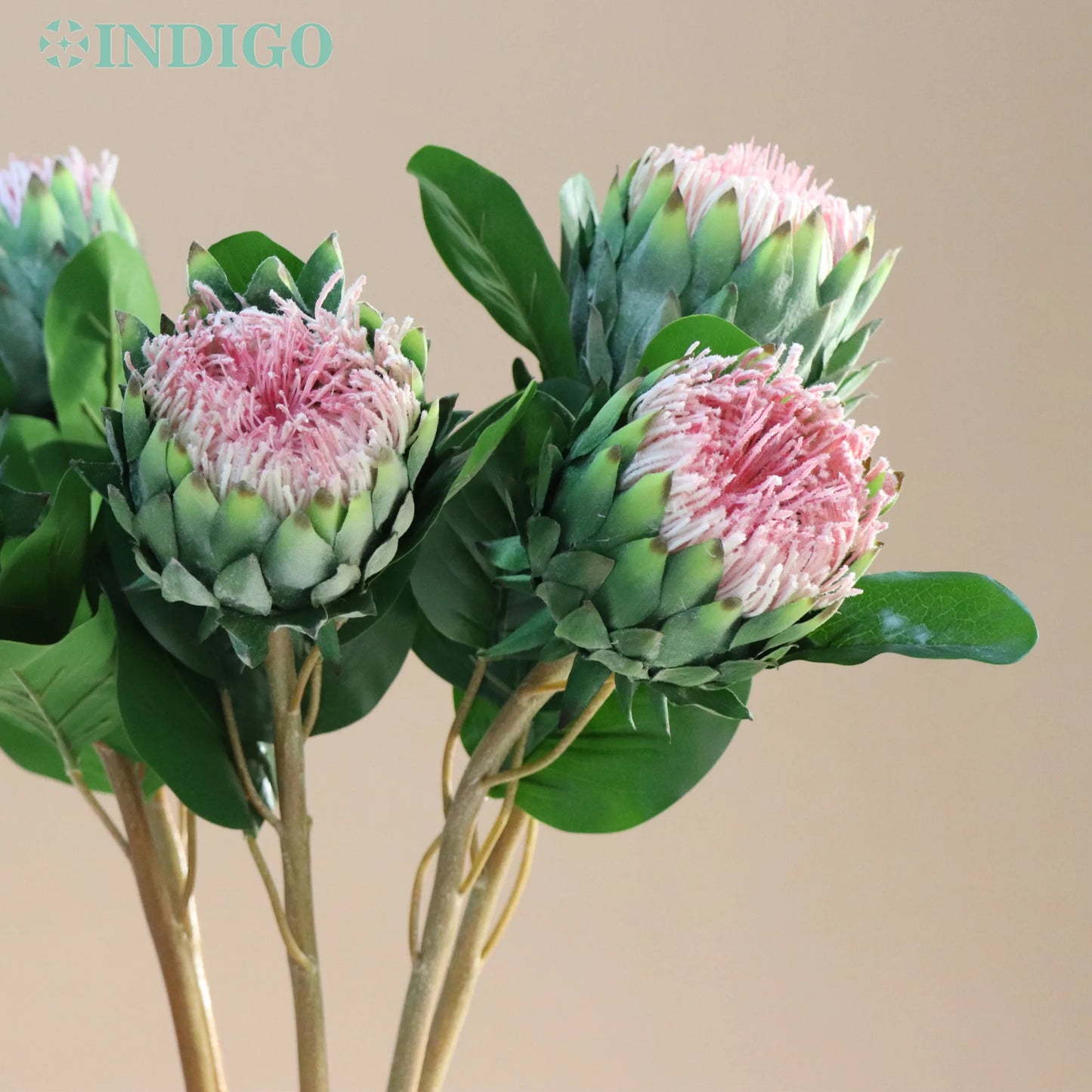 Artificial Pink Protea Cynaroides Flower