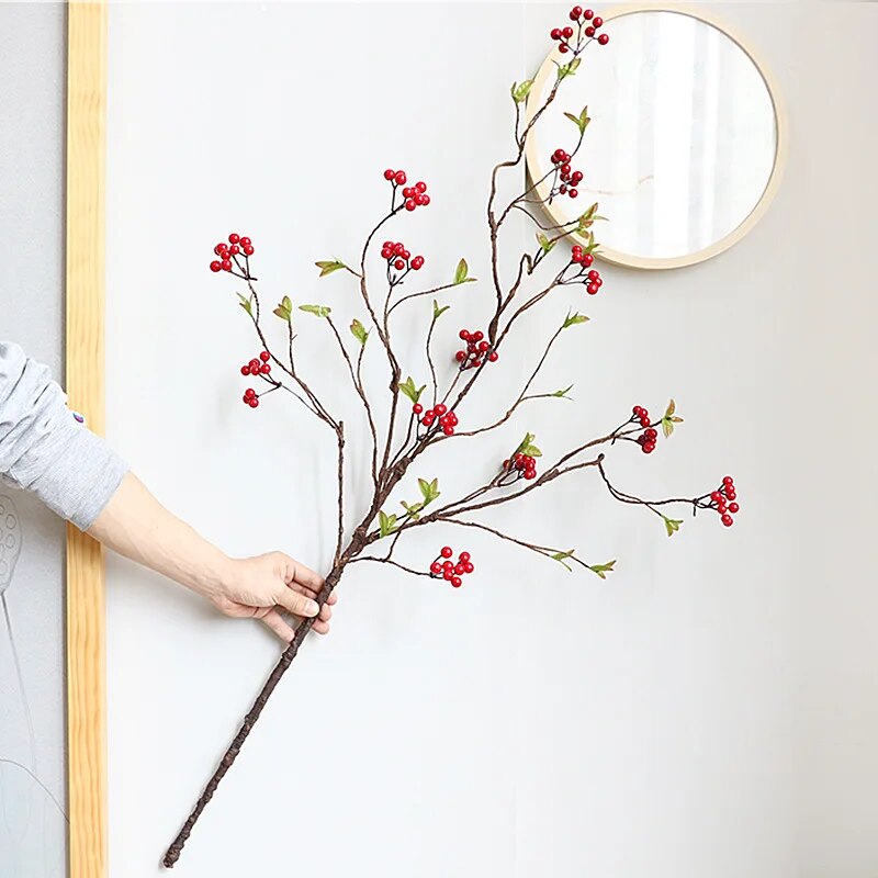 Artificial Flower Berries Branch