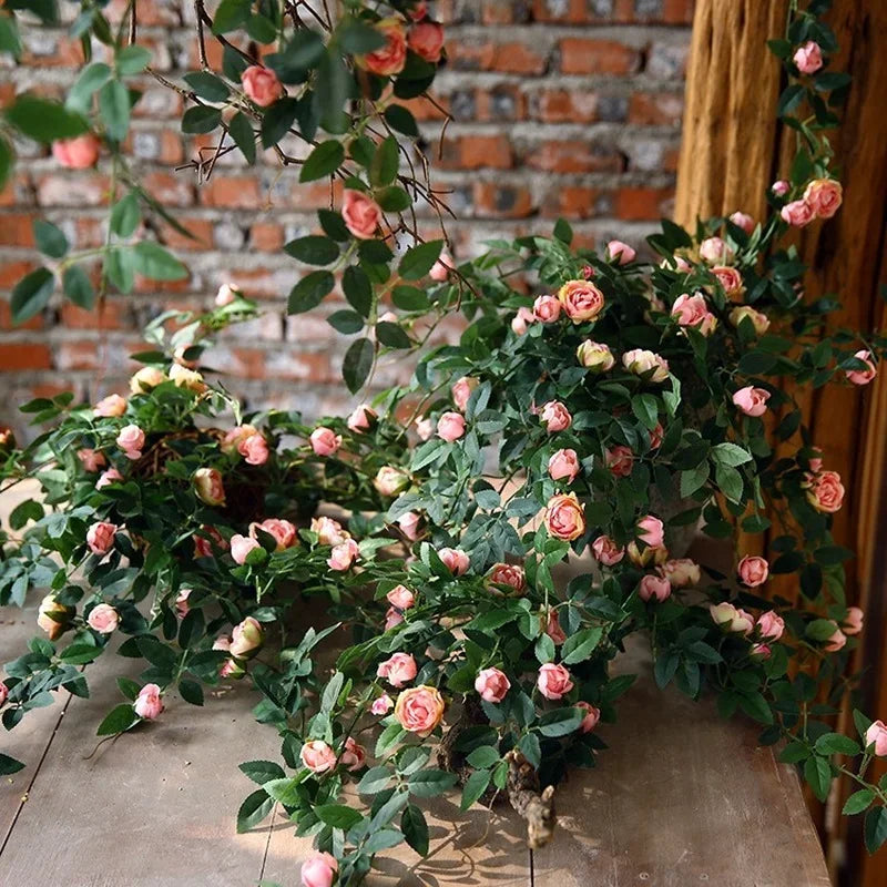 Hanging Vine Artificial Rose Flowers