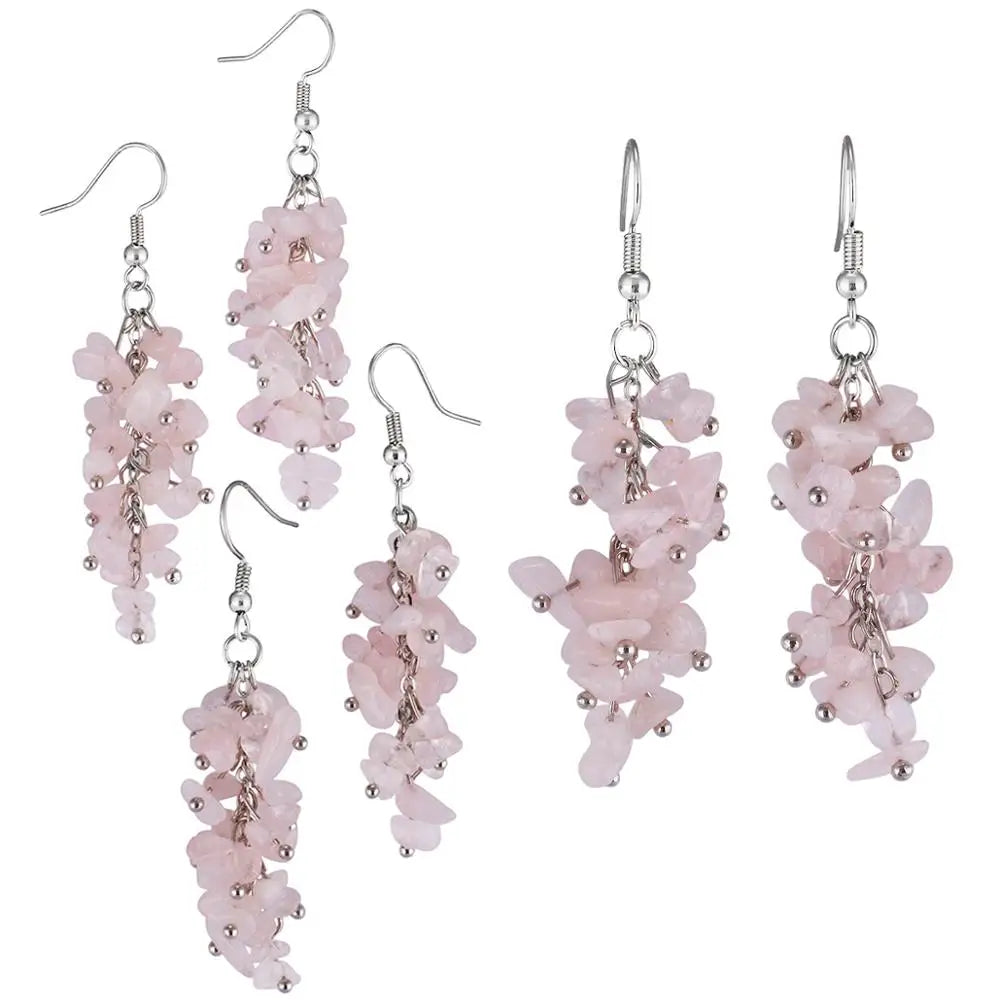 Amethyst Grape Bunch Earrings