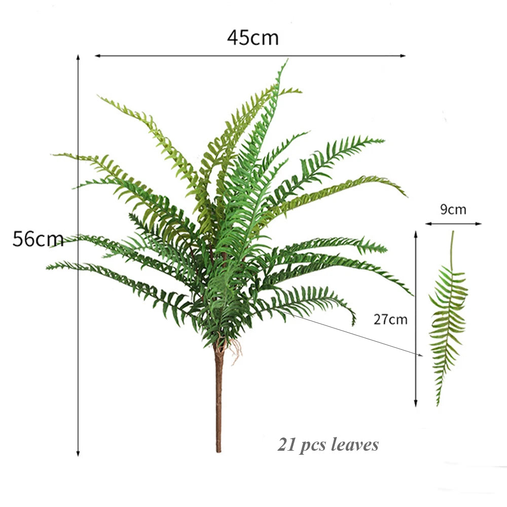 High-End Nordic Artificial Persian Fern Leaves