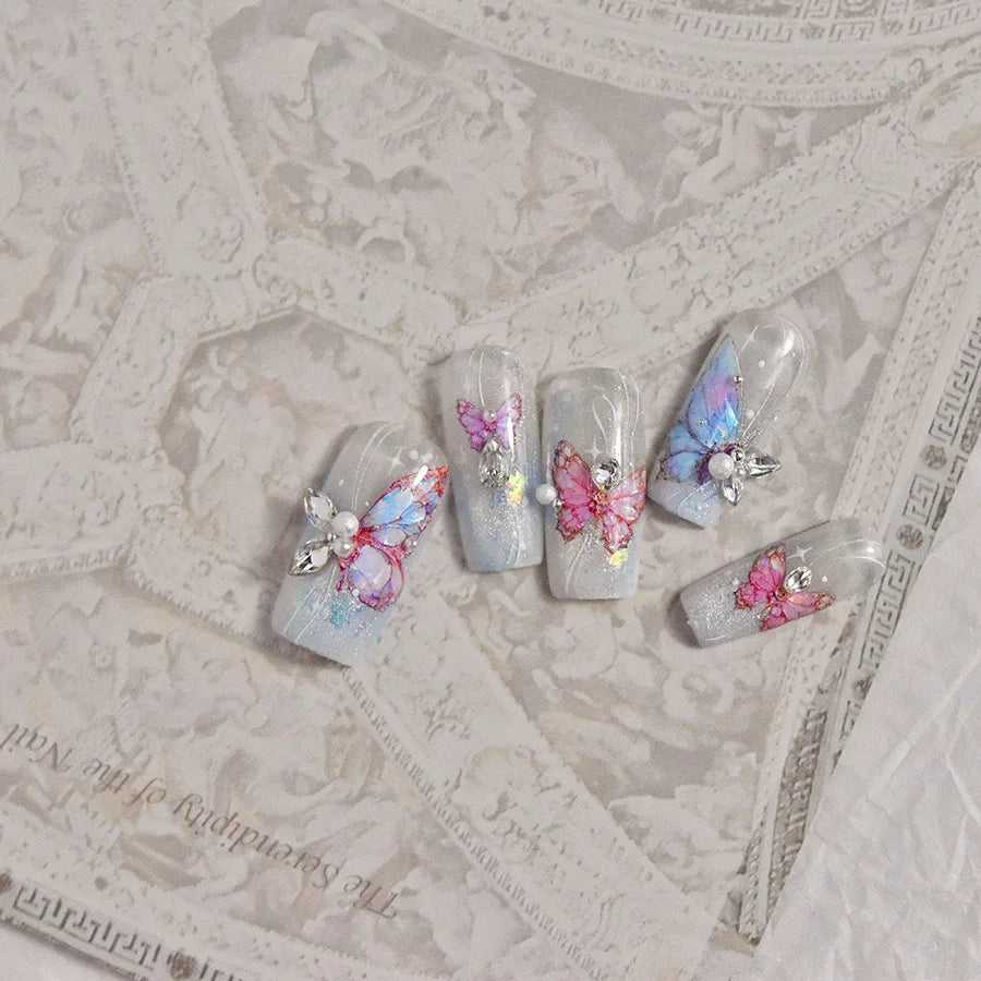 Iridescent Butterfly Nail Stickers