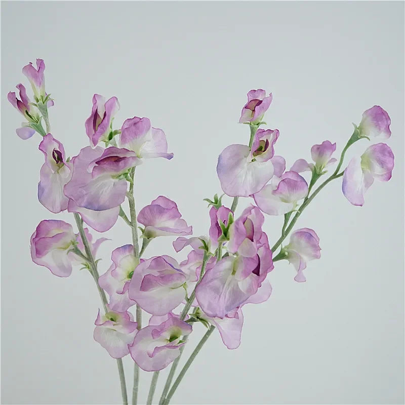 Artificial Soft Touch Sweet Pea Flower