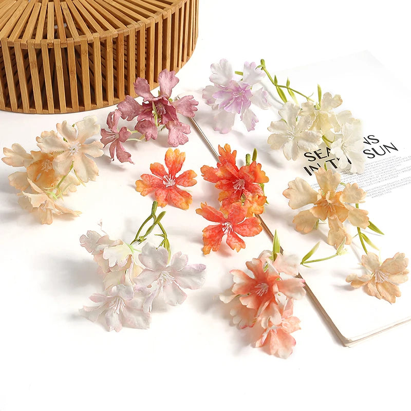 5/10Pcs Silk Artificial Wedding Flowers