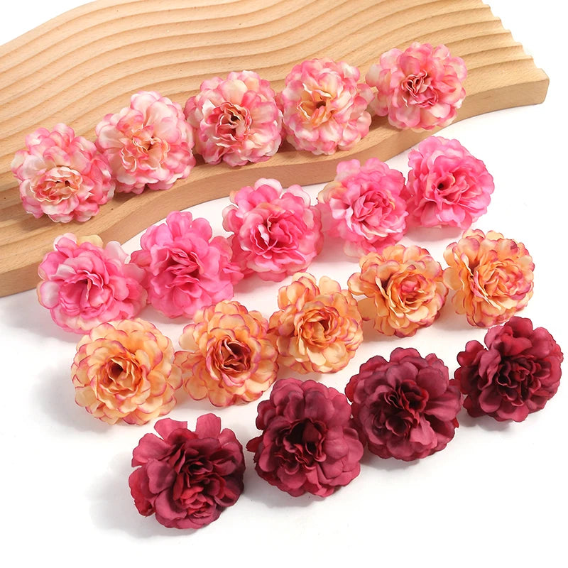 100Pcs Silk Artificial Rose Flowers