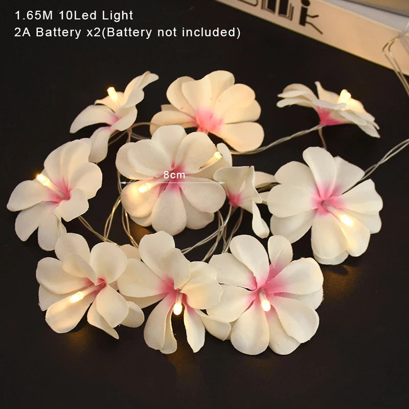 Plumeria LED String Lights