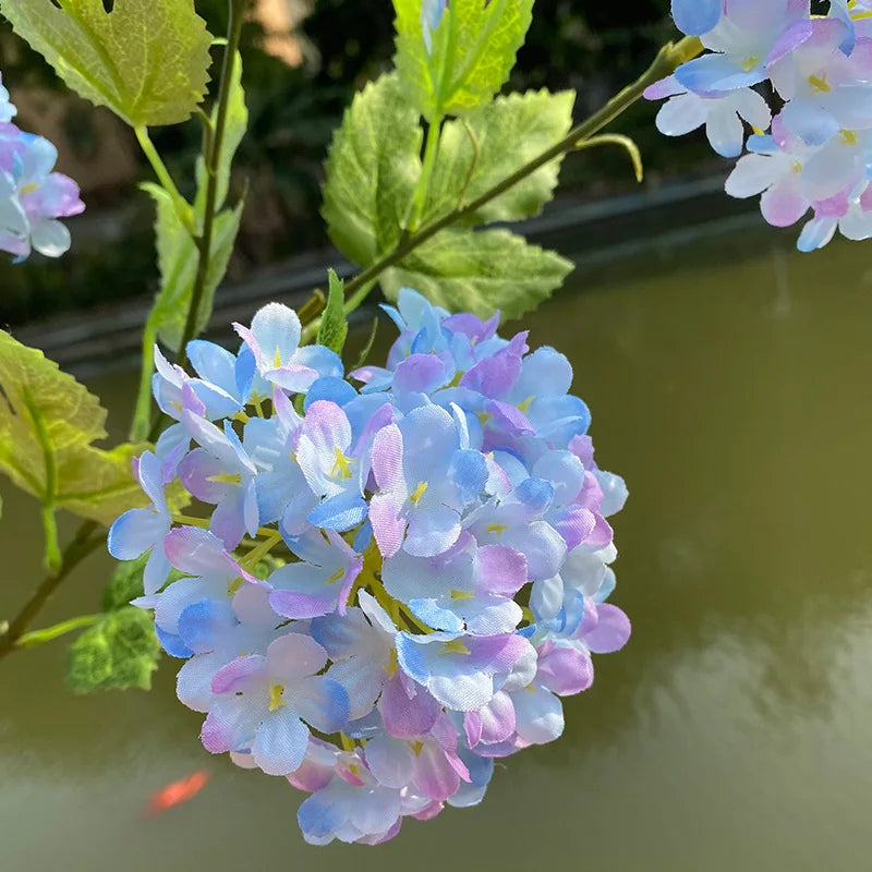 4 Head Silk Hydrangea Wedding Floral Arrangement