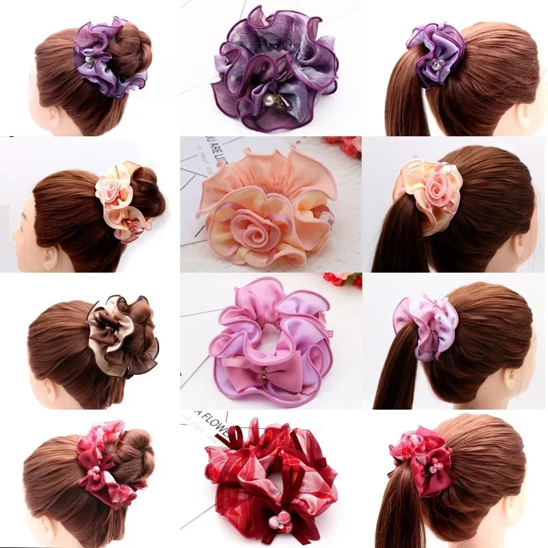 Flower Scrunchies