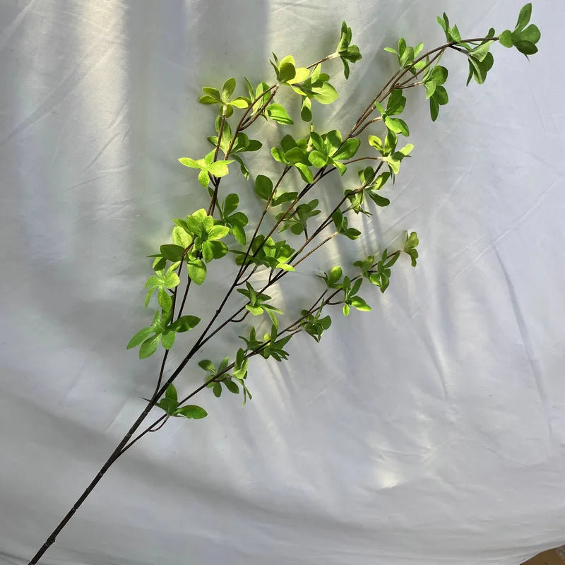 Artificial Pothos Four-fork Green Leaves Branch