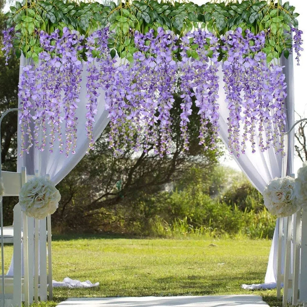 12PCS/SET Artificial Wisteria Flowers