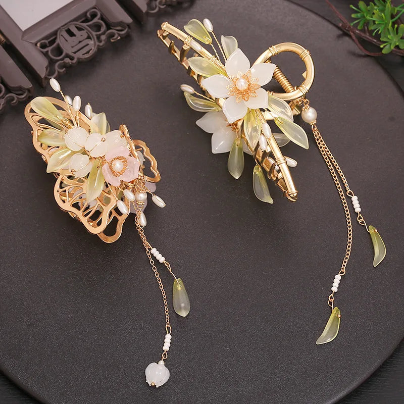 Flower Butterfly Hair Clip