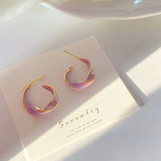 Lavender Twist Earrings