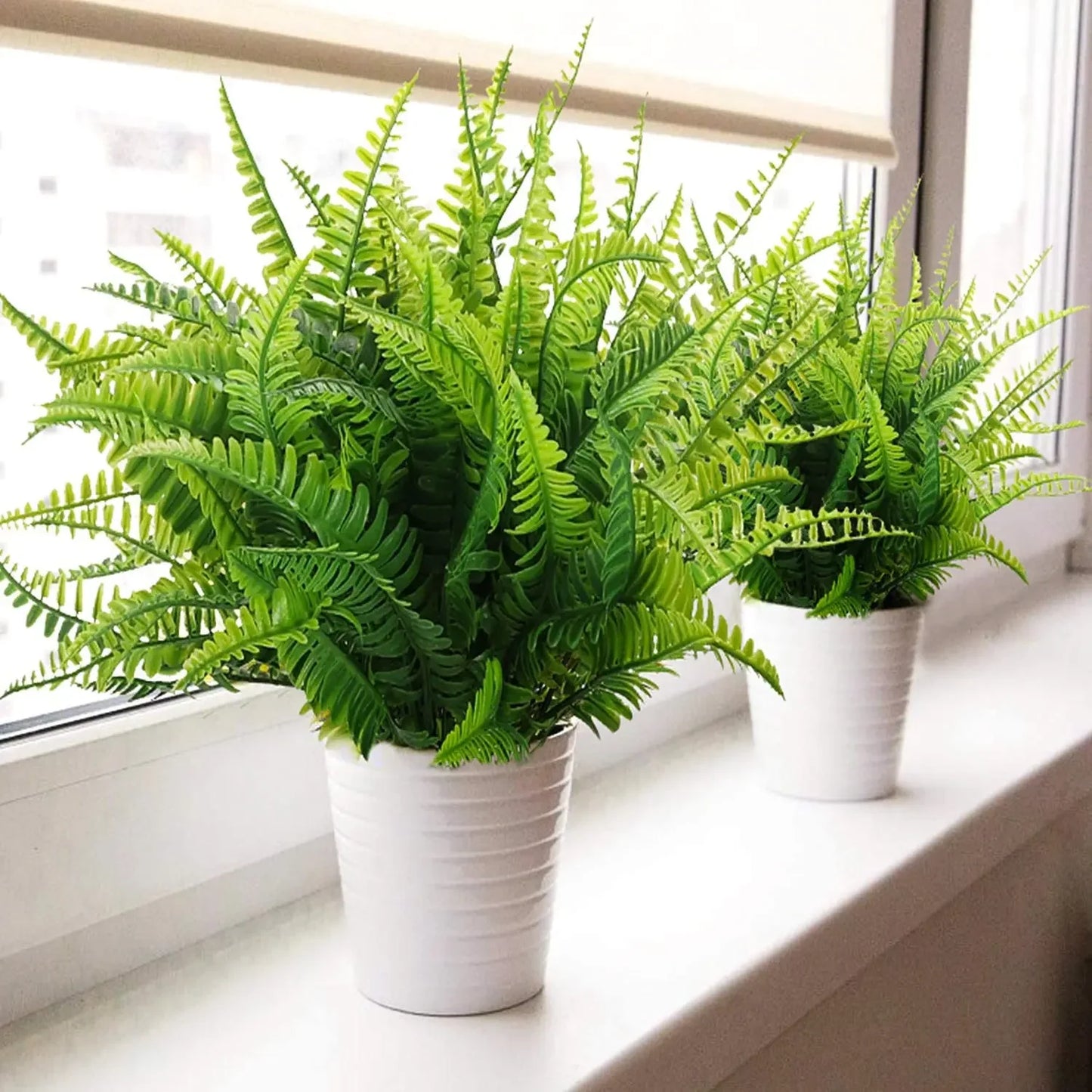 8 Bundles Bulk Artificial Boston Fern Plants