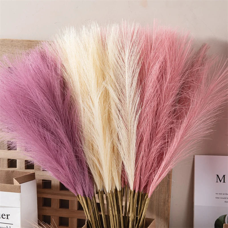 10pcs Beautiful Silk Artificial Pampas Grass