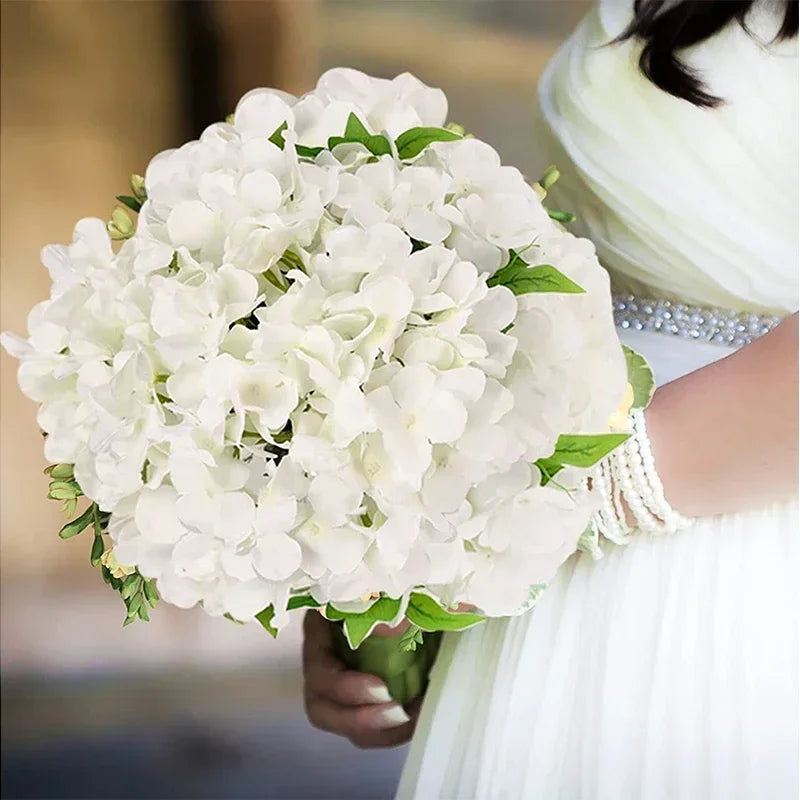 50pcs Artificial Hydrangea Flowers for Wedding