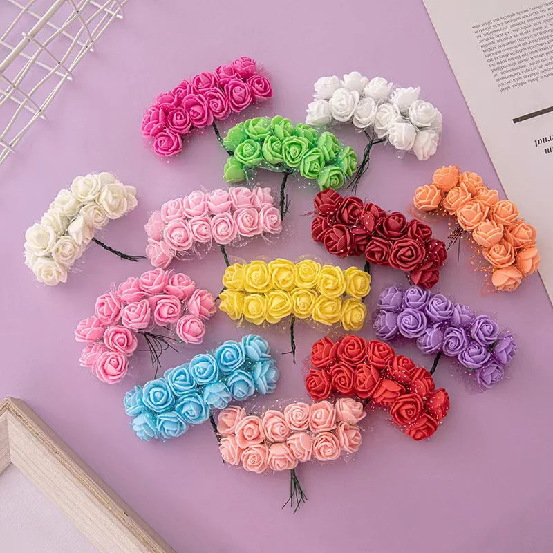 144Pcs Foam Bulk Artificial Flowers