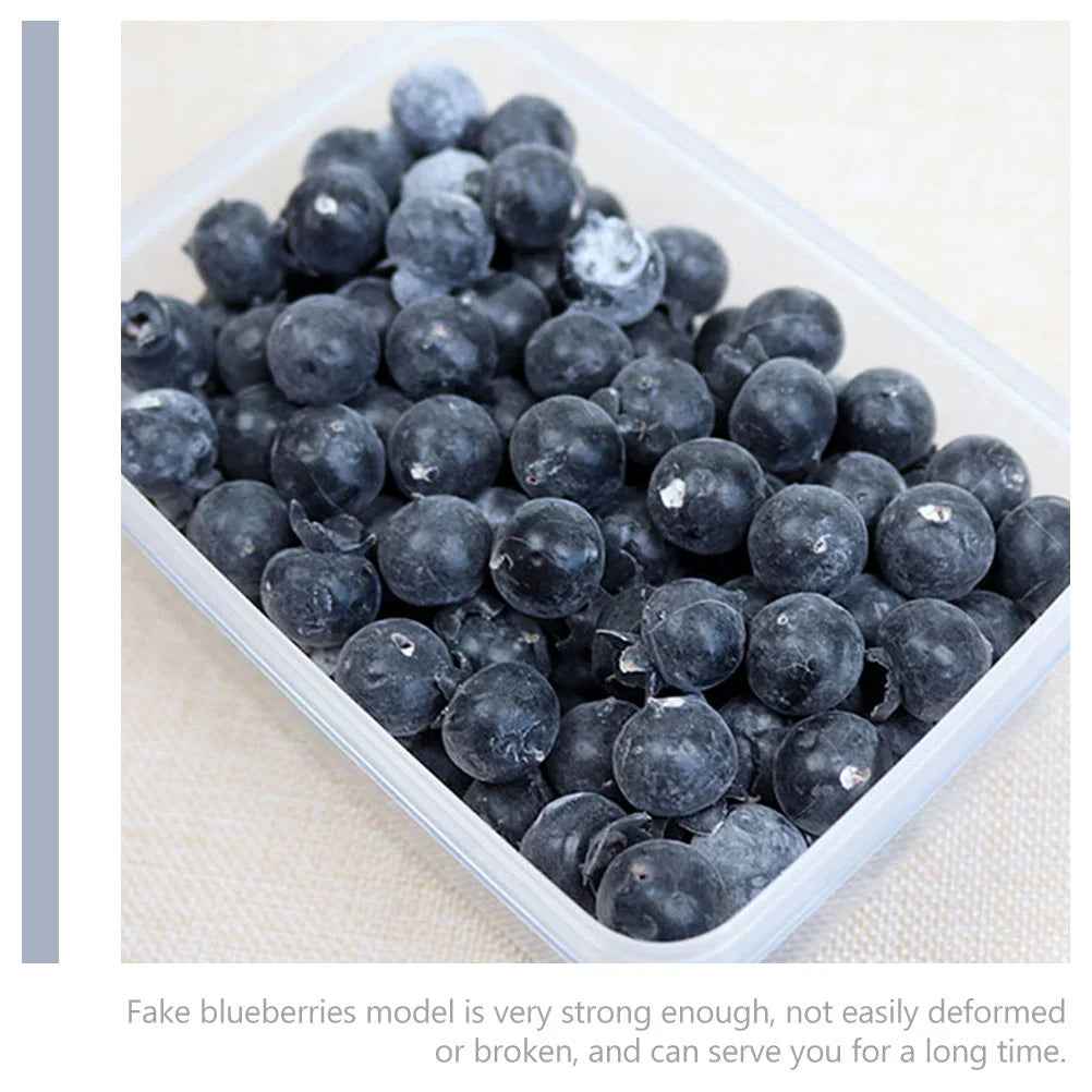 50 Pcs Simulation Blueberry Props