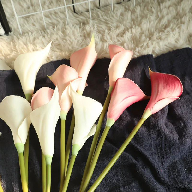 10Pc Bulk Artificial Calla Lily Flowers