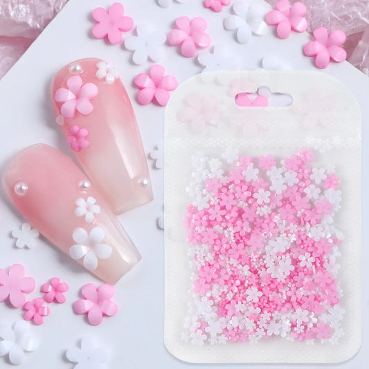 Kawaii 3D Cherry Flower Nail Art Charms