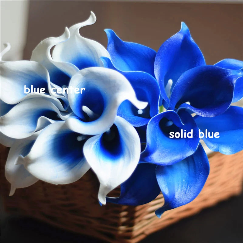 Royal Blue Artificial Calla Lilies