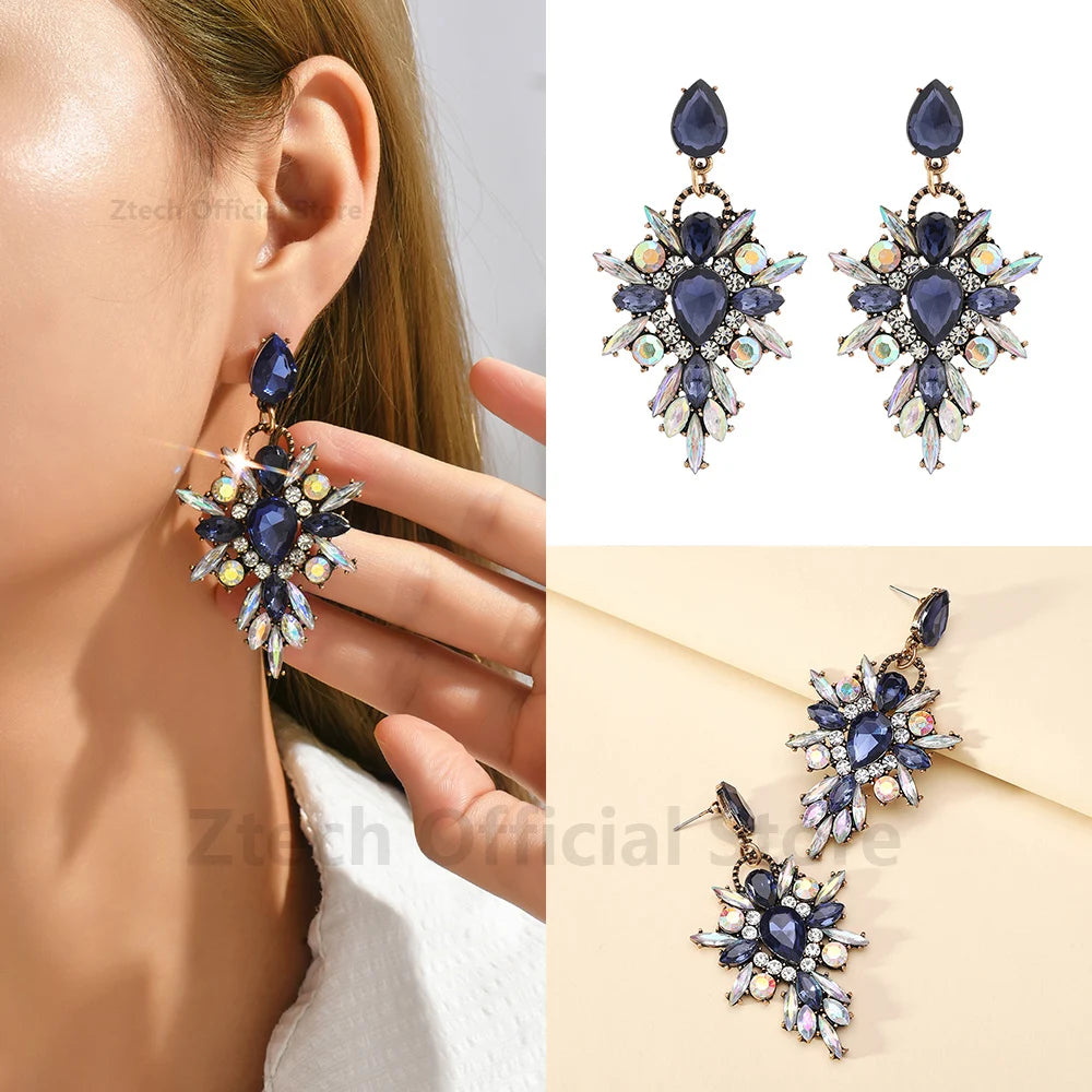 Luxury Rhinestone Drop Earrings