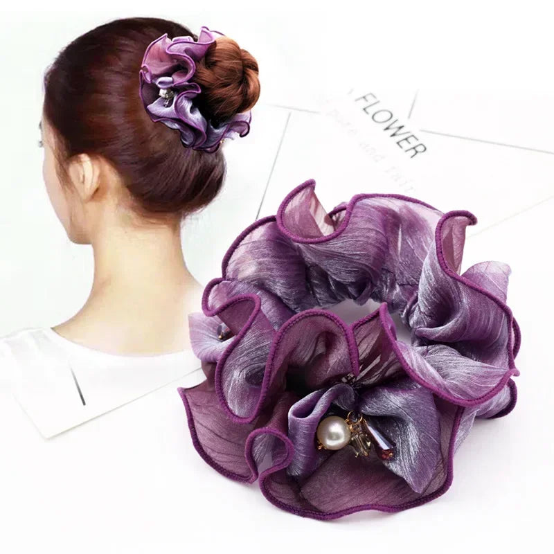 Flower Scrunchies