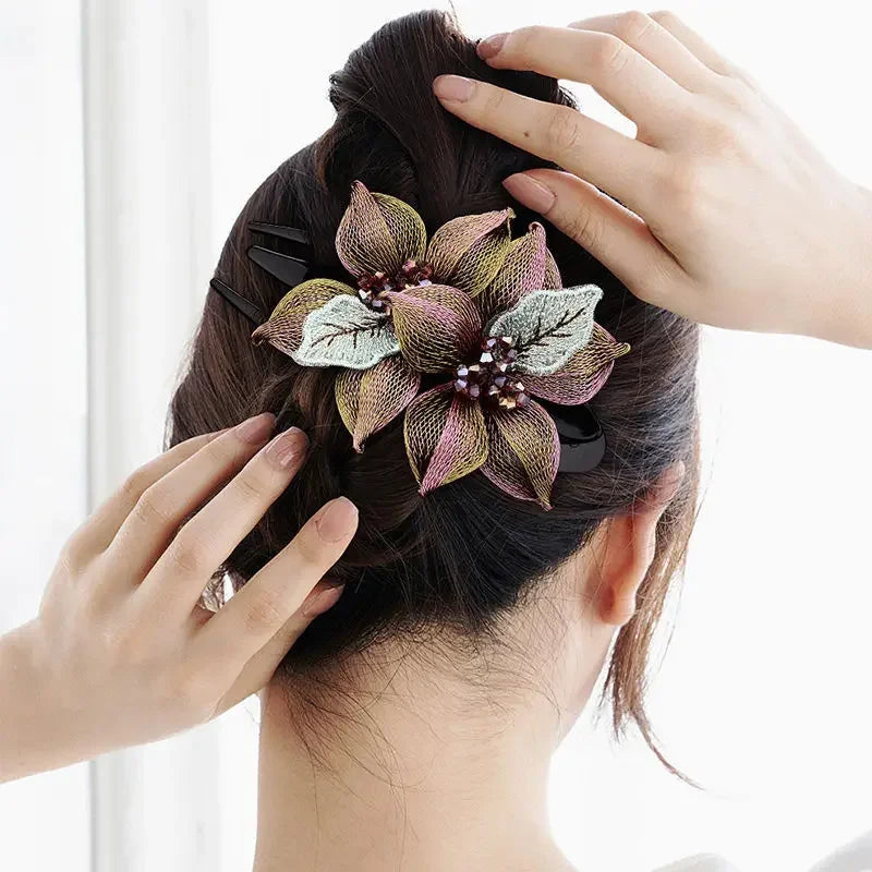 Dark Flower Hairpin