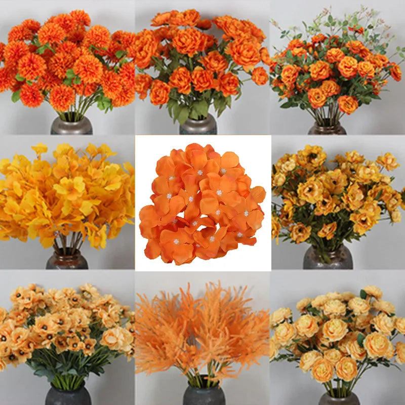 Artificial Orange Flowers