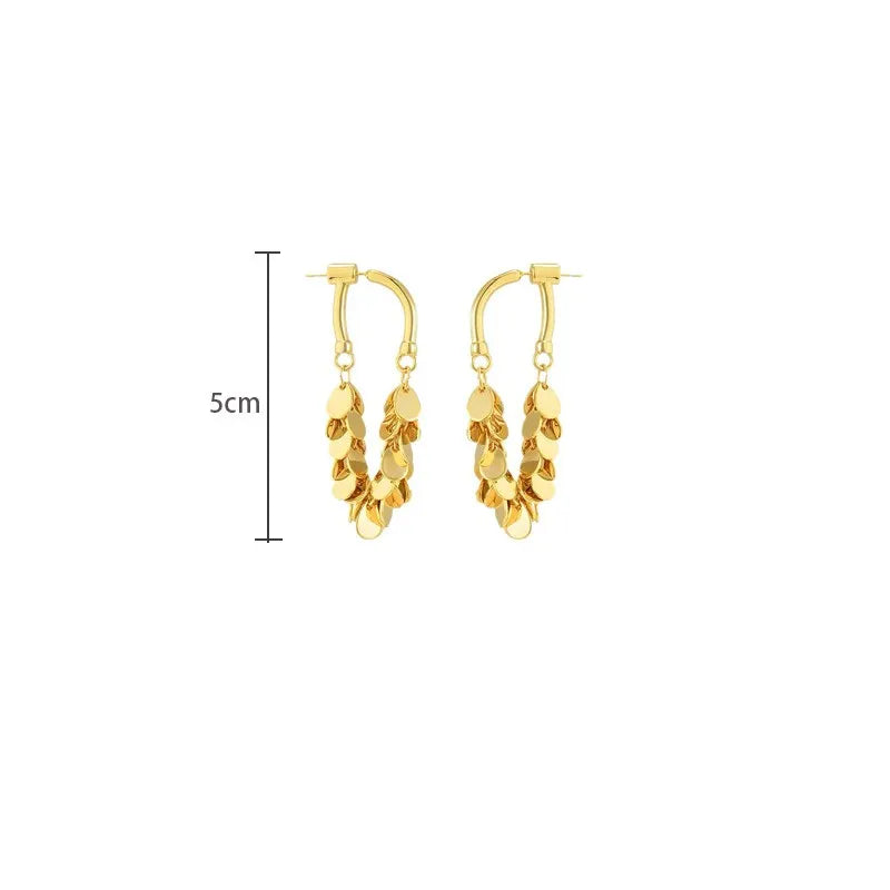 Luxury Delicate Tassel Drop Earrings